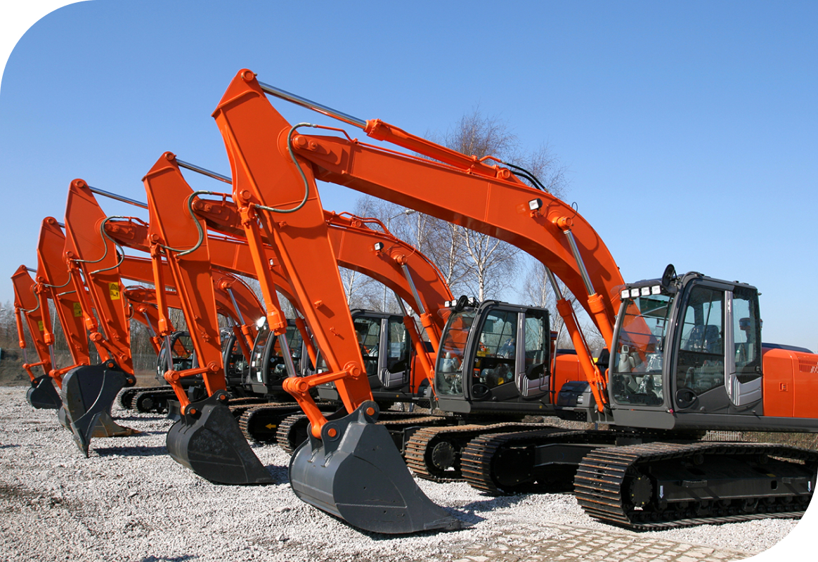 Industrial Telematics - Fleet of Excavators - LHP Telematics